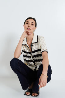 Gilet ajouré femme