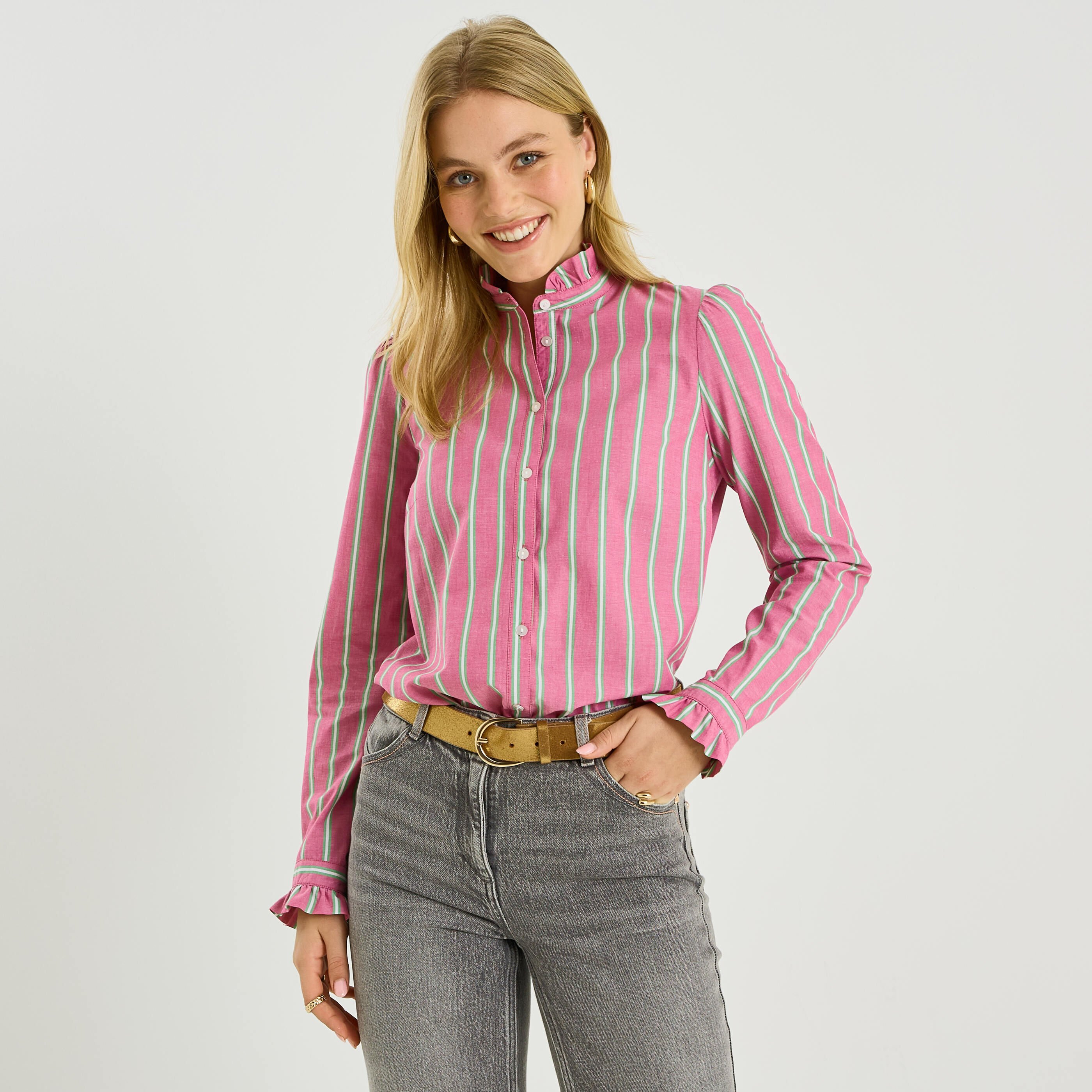 Chemisier col victorien femme