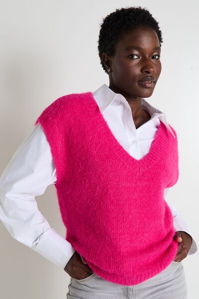 Pull sans manches femme