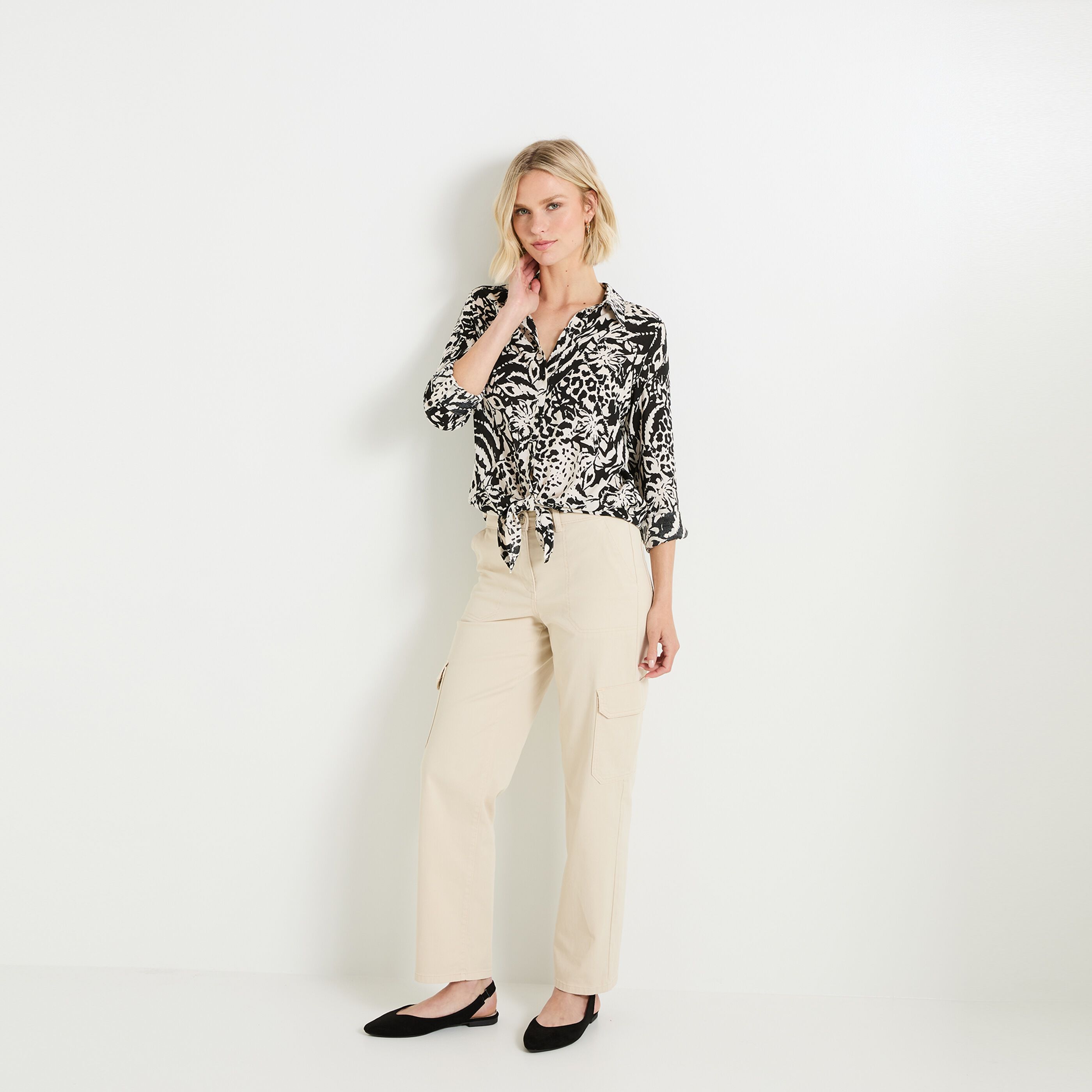 Chemise imprim&eacute;e femme