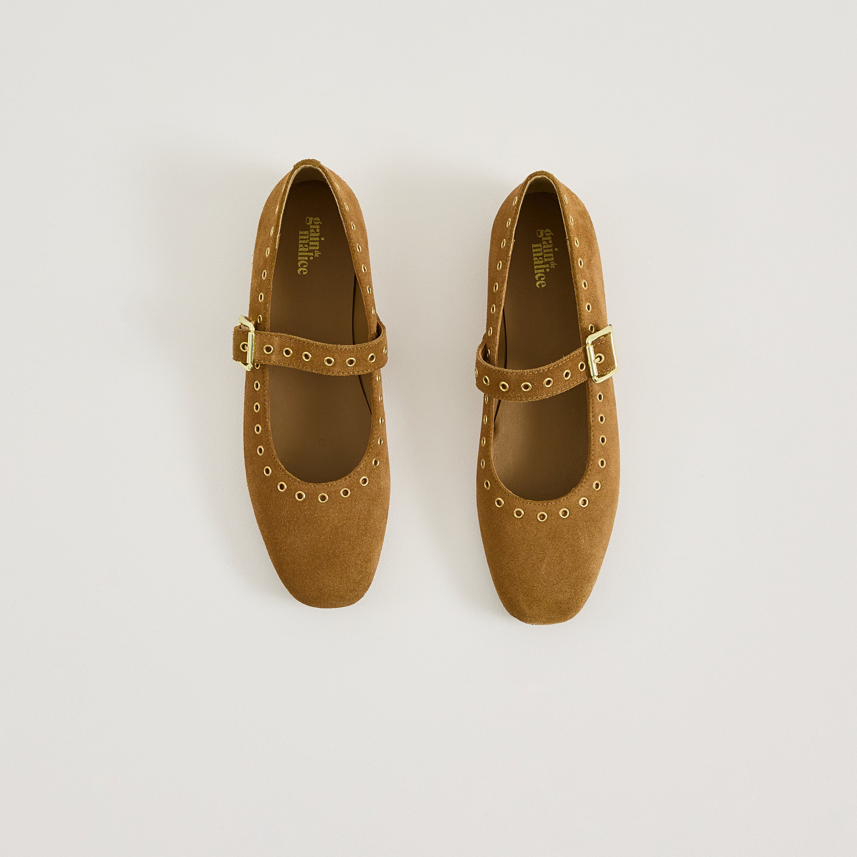 Ballerine plate &agrave; bride femme