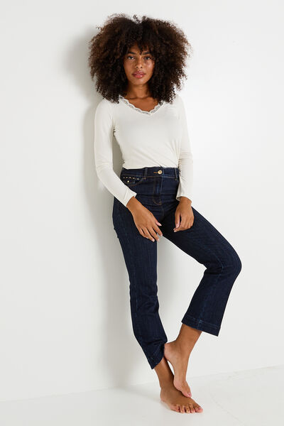 Jean bootcut raccourci IBIZA RB02 femme