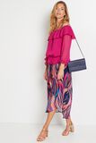 Blouse avec col bardot femme