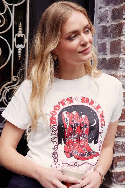 T shirt col rond femme