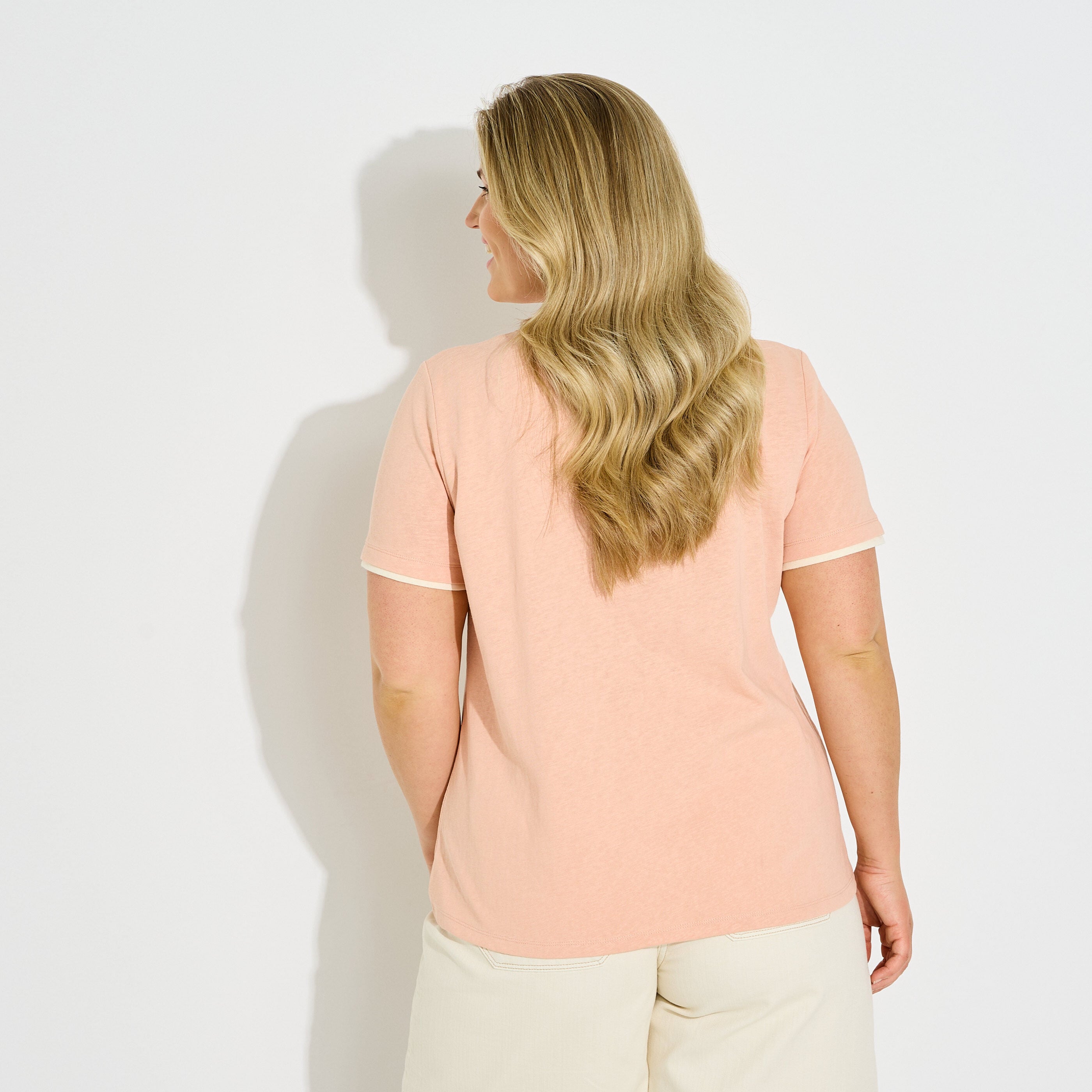 T-shirt imprim&eacute; palmier femme