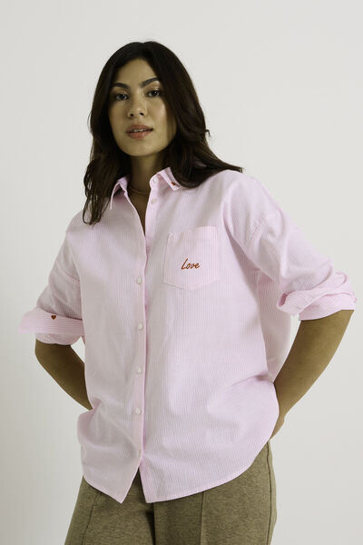 Chemise rayures verticales femme