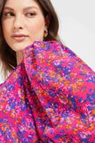 robe imprimée col V femme