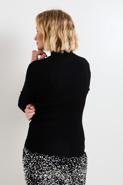 Pull col montant femme