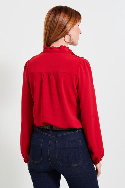 Chemisier brodé femme