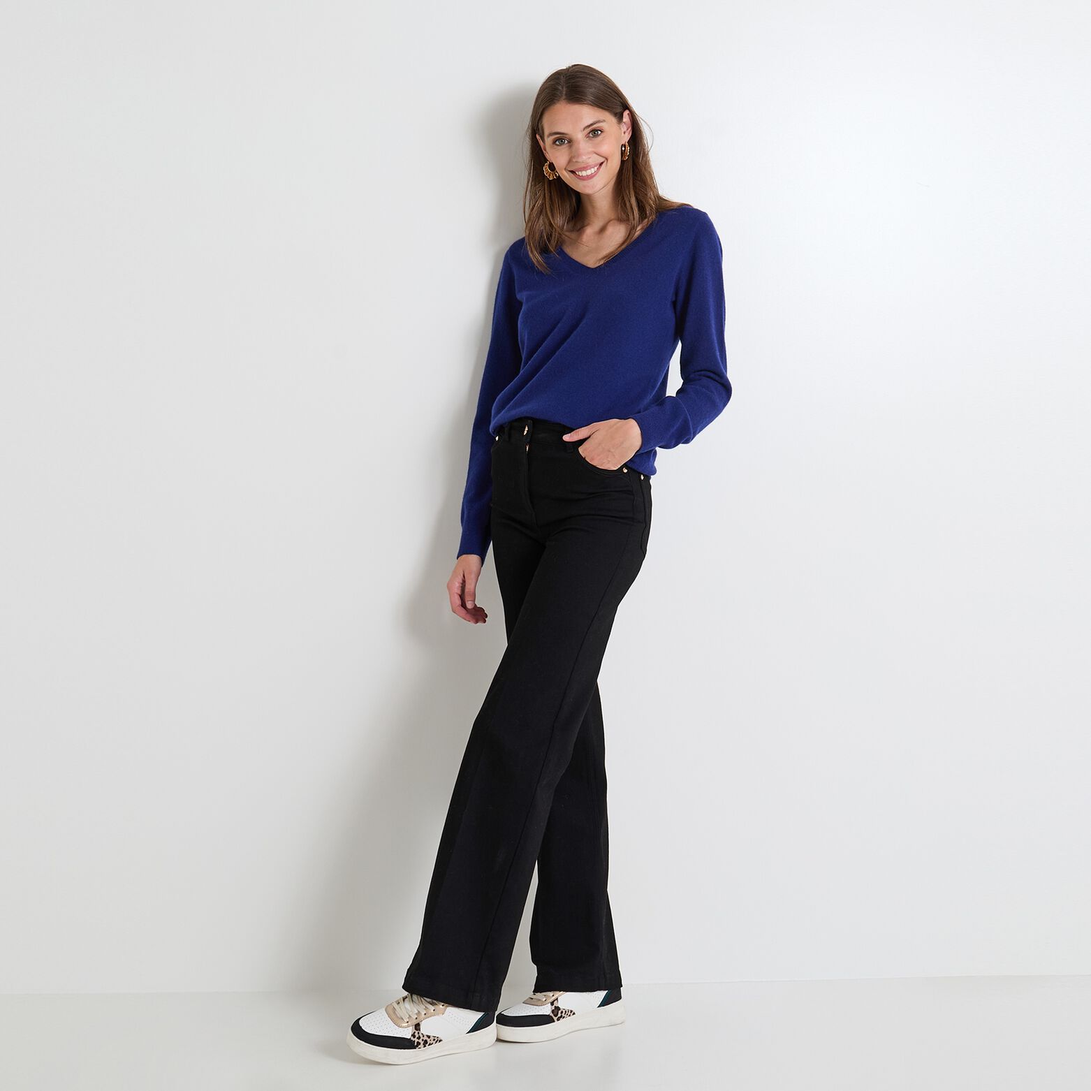 Pull laine et cachemire femme