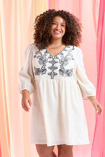 Robe col V femme