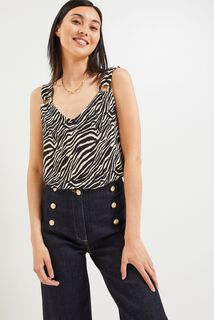Débardeur froissé femme