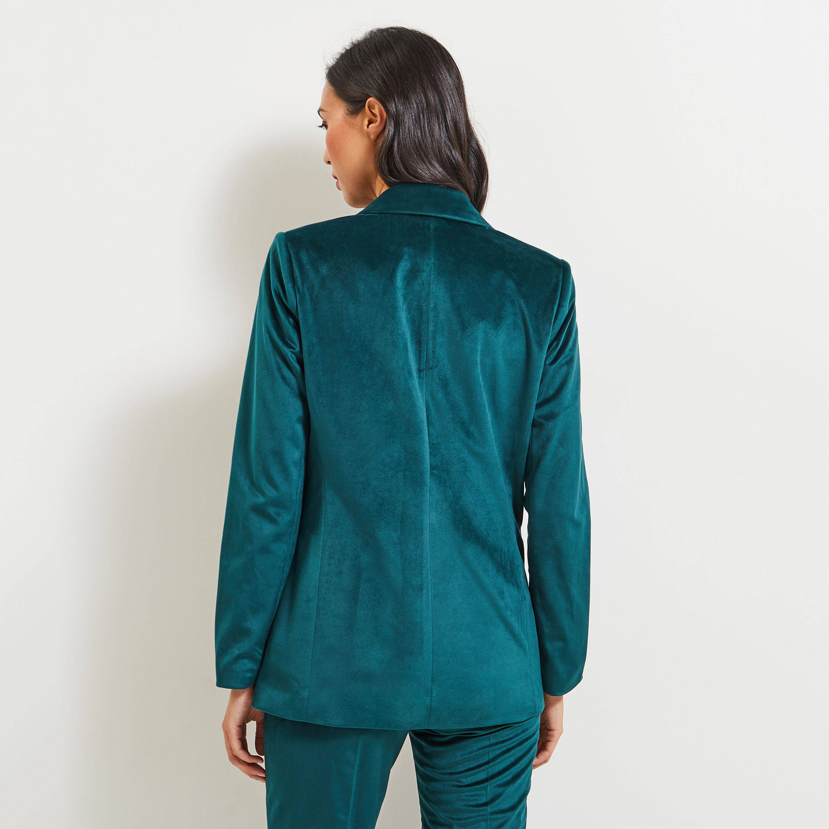 Veste cintrée velours femme sales