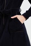 Robe velours zippée femme