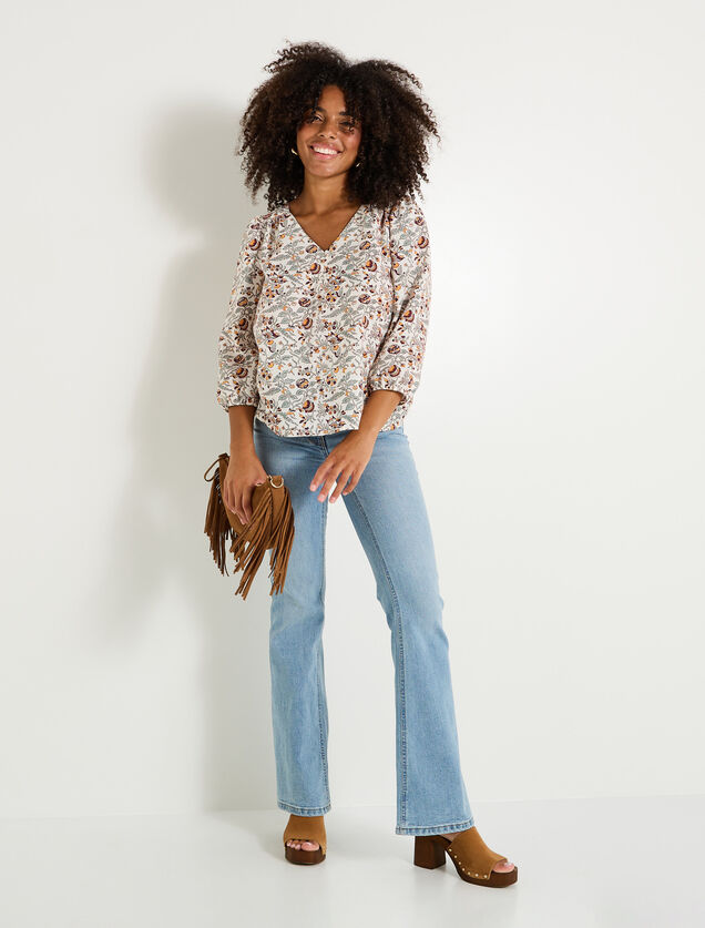 Chemise imprimée femme