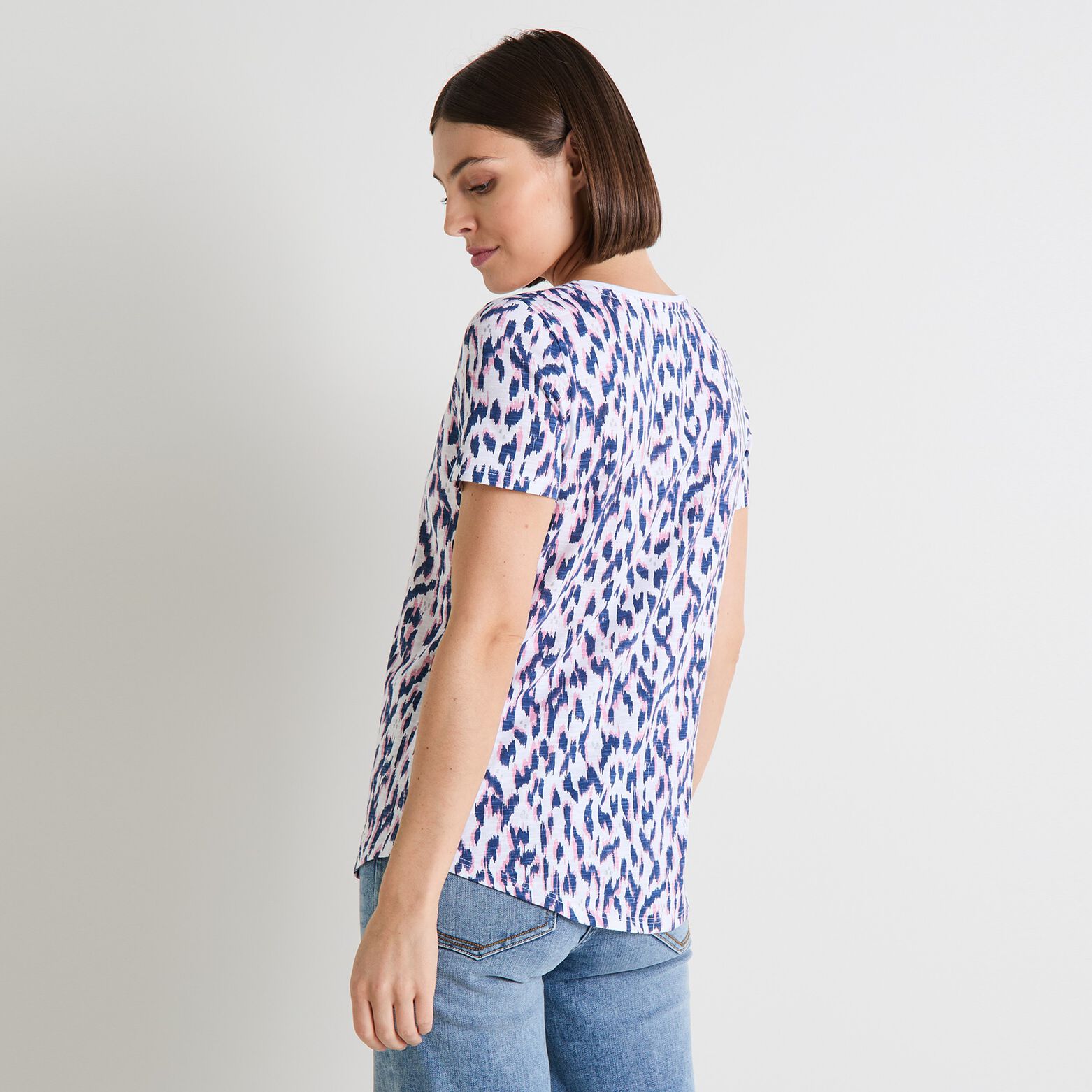 T-shirt col V femme