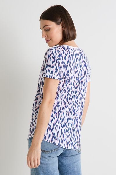 T-shirt col V femme