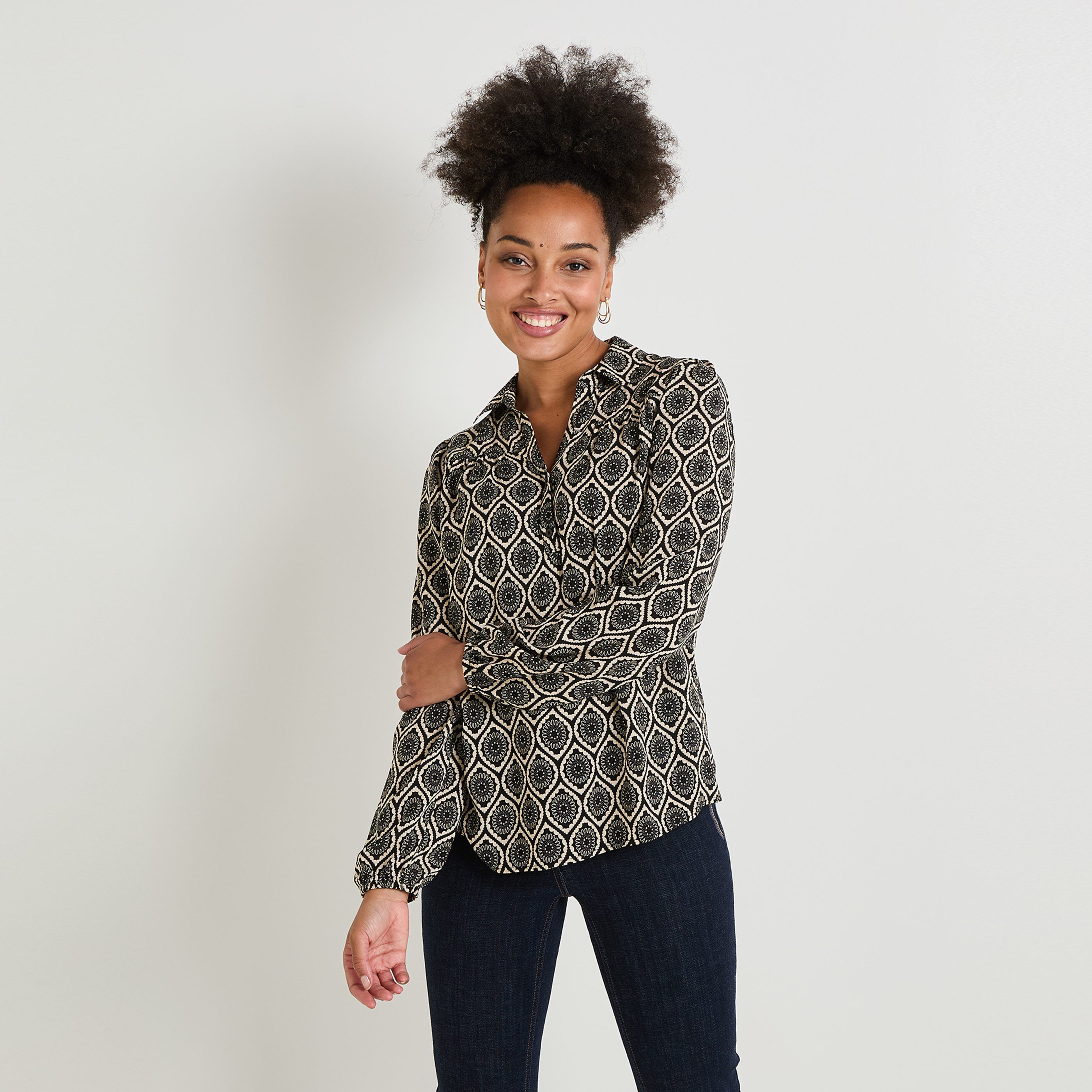 Blouses chemisiers noirs femme Grain de Malice