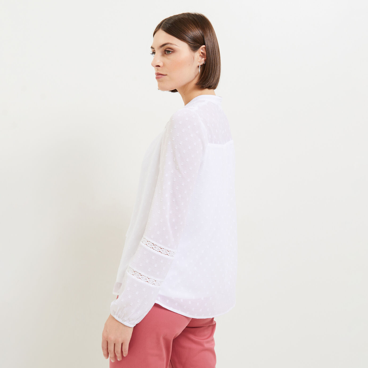 Blouse plumetis femme