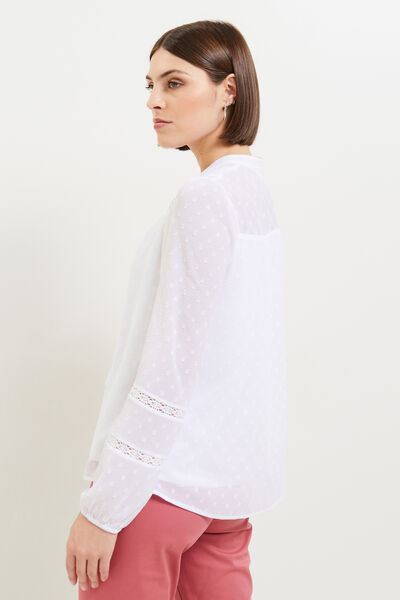 Blouse plumetis femme