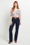 T-shirt en maille col V femme