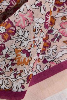 Foulard imprimé fleuri femme
