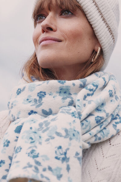 Echarpe tricot imprimé femme
