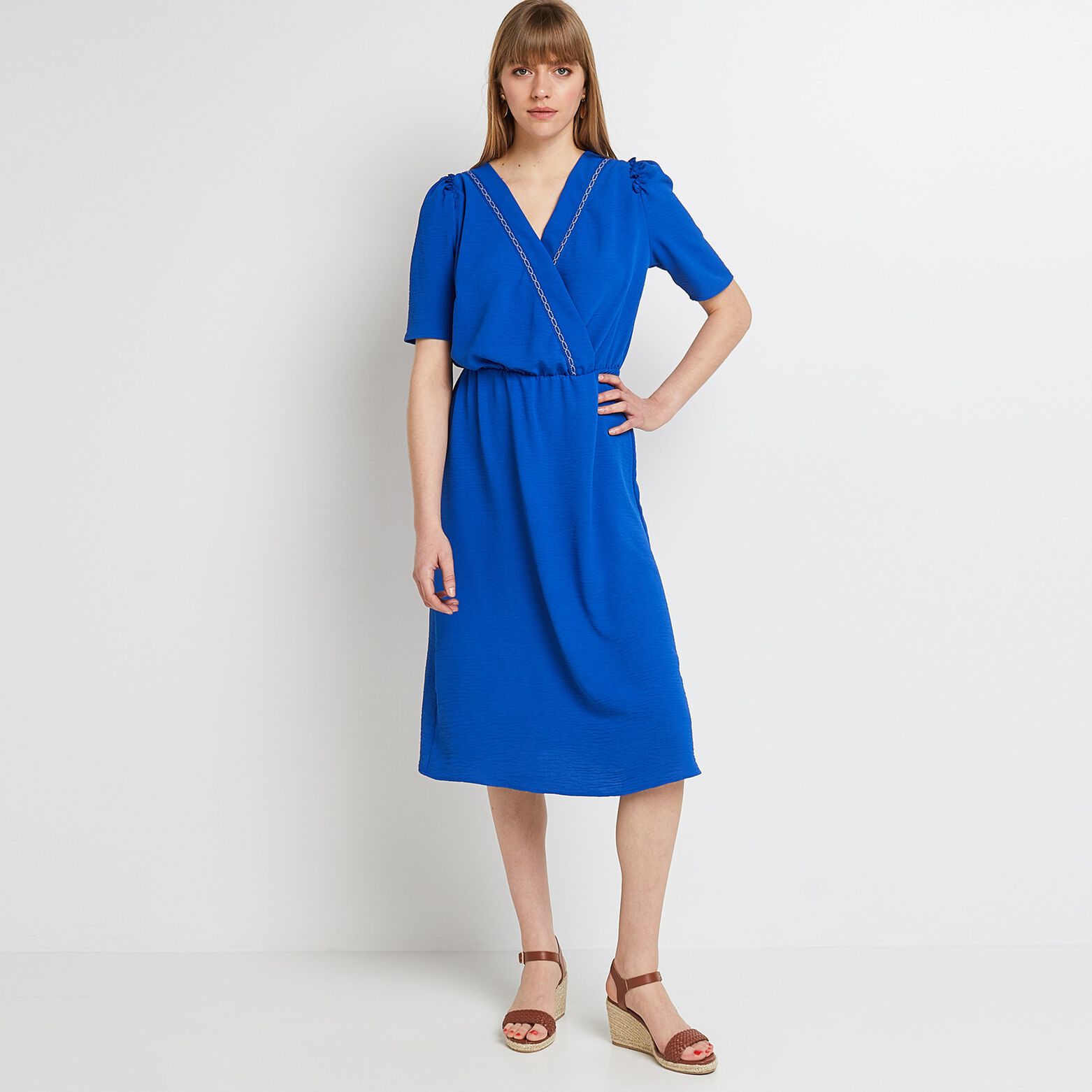 Robe cache coeur femme