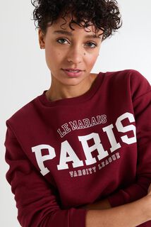 Sweat imprimé femme