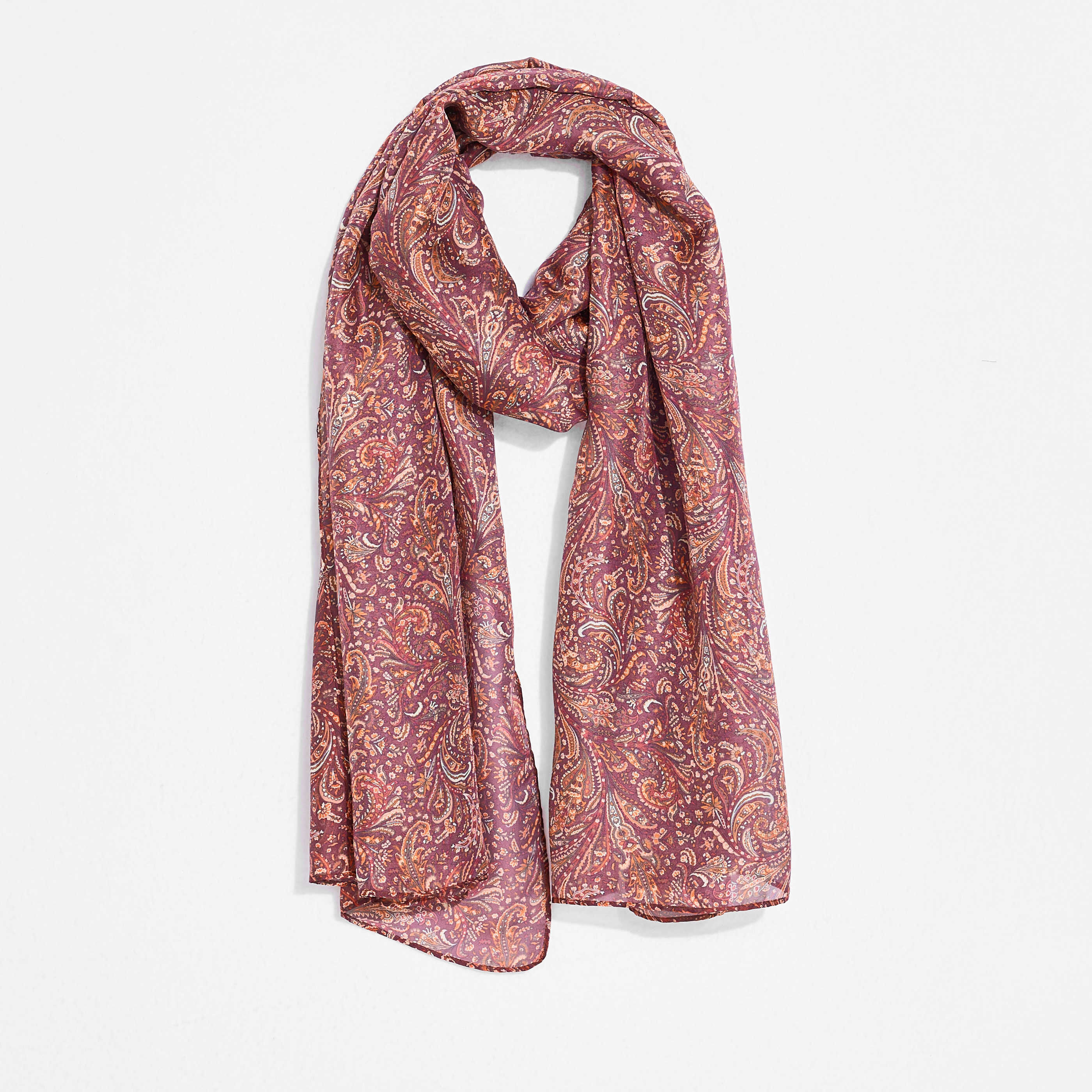Foulard motif cachemire femme
