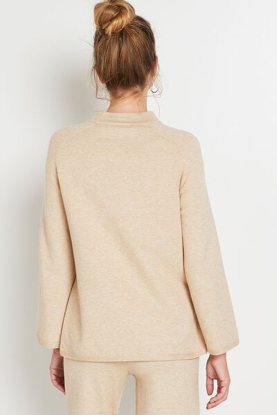 Pull uni femme