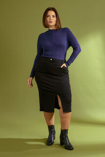 Pull col montant femme