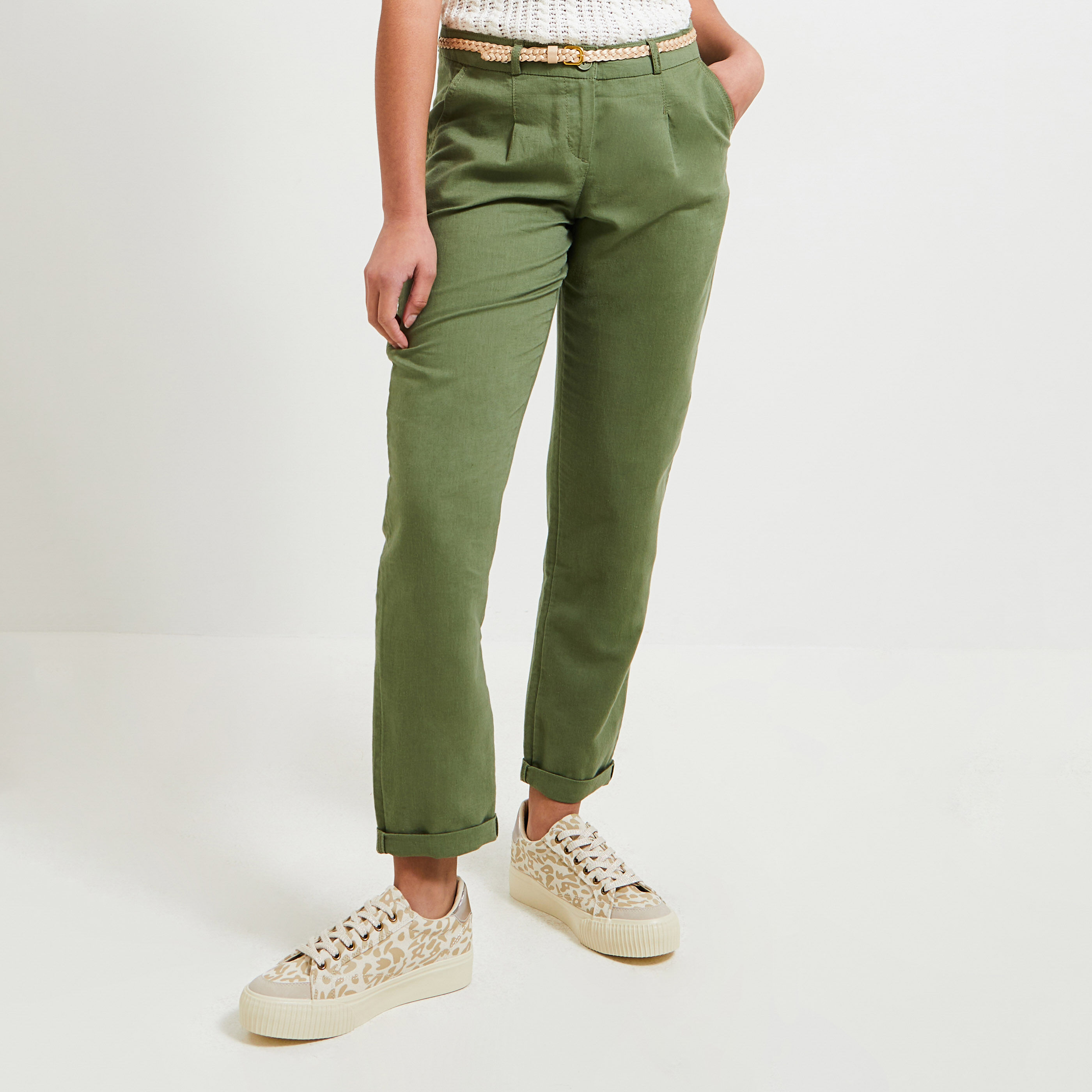 Pantalons chinos femme Grain de Malice
