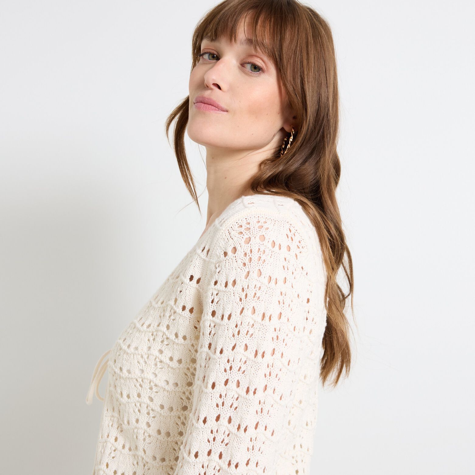 Gilet en crochet femme