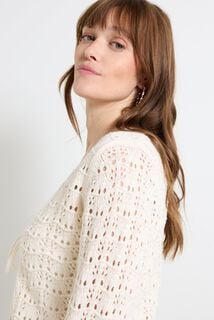 Gilet en crochet femme