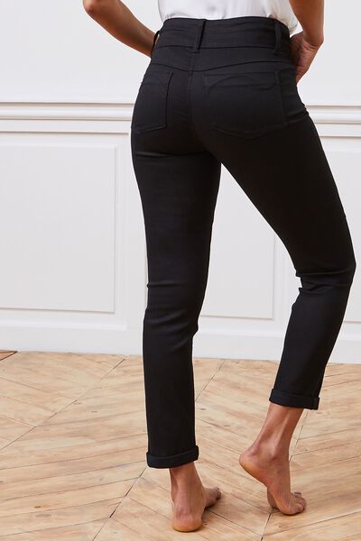Jean raccourci taille haute HANOI femme
