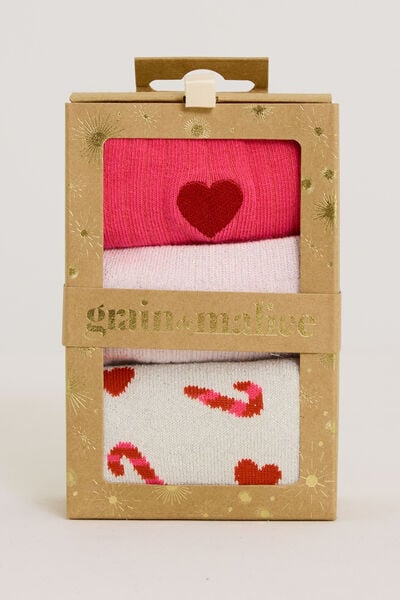 Boîte cadeau paires de chaussettes femme