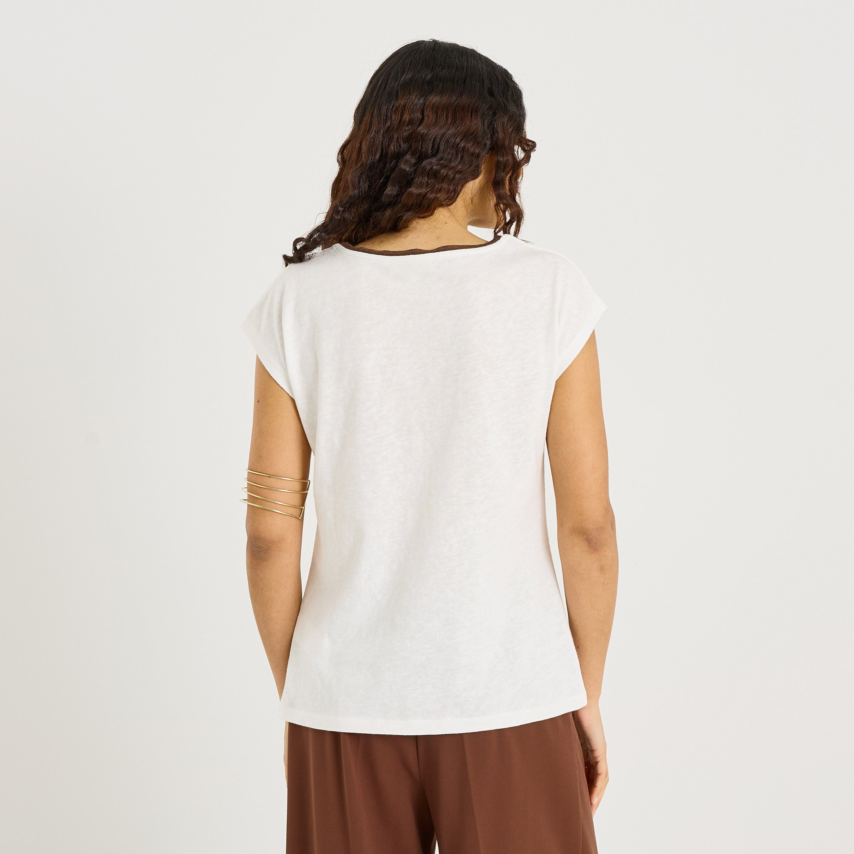 T-shirt imprim&eacute; femme