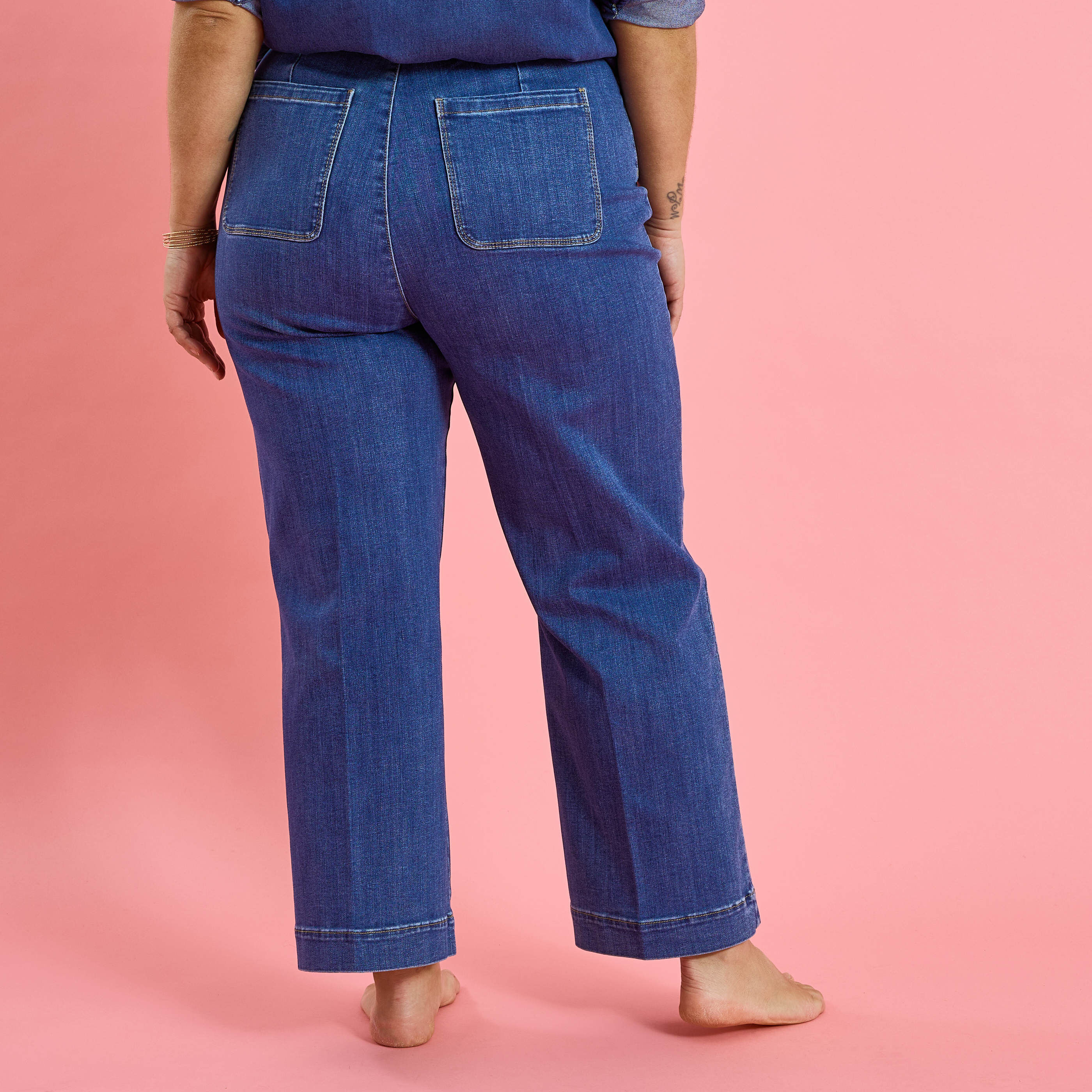 Jean flare POMPON F02 femme