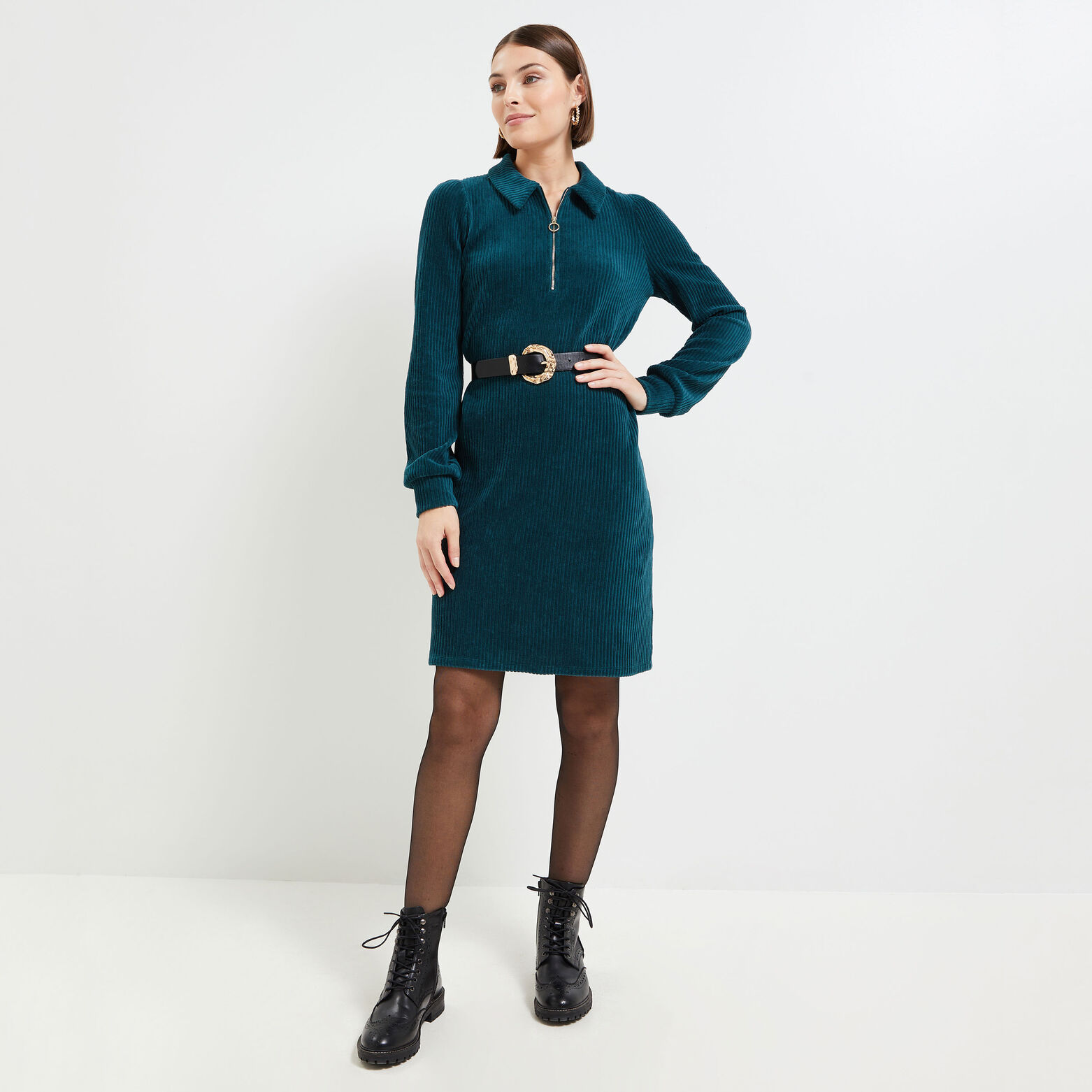 Robe velours femme
