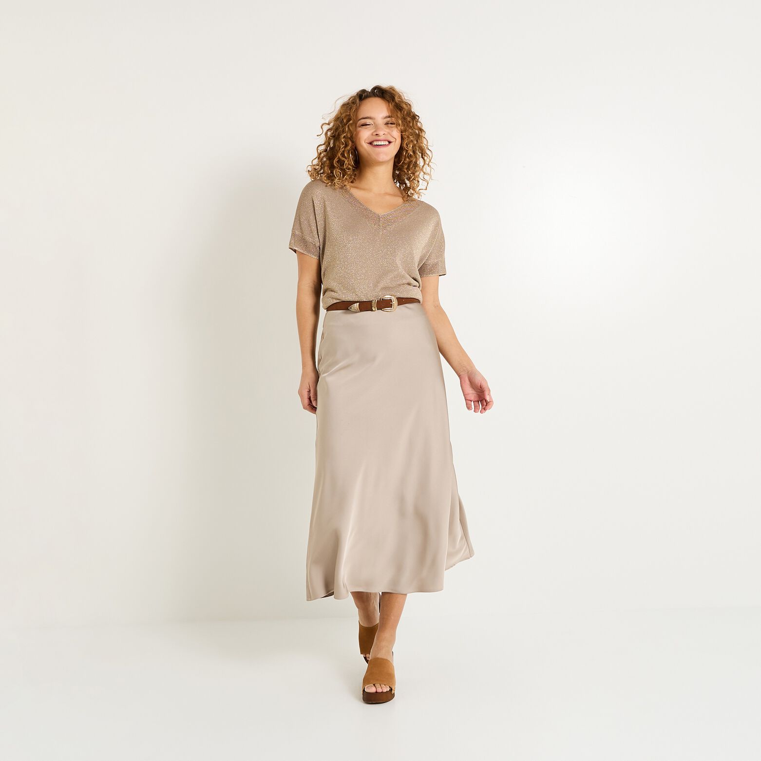 Pull manches courtes femme