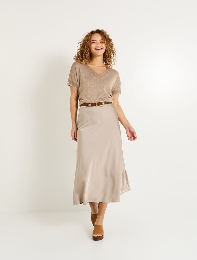 Pull manches courtes femme