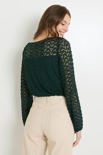 Blouse col rond femme