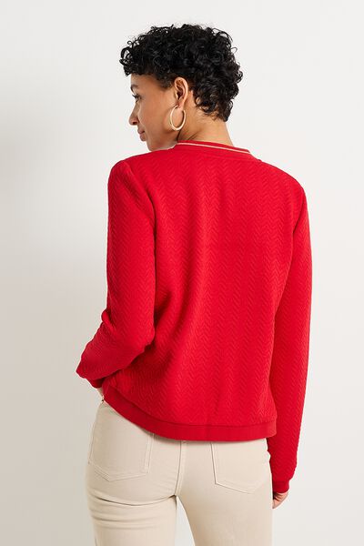 Blouson maille matelassée femme