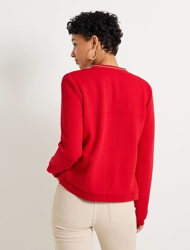 Blouson maille matelassée femme