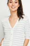 Gilet rayures femme