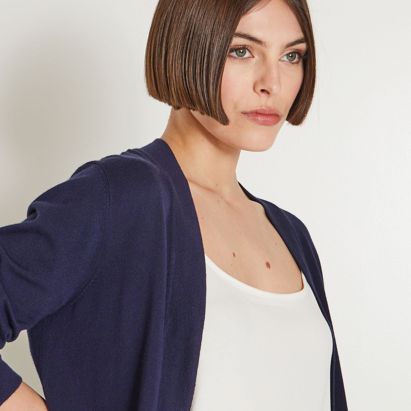 Gilet court femme