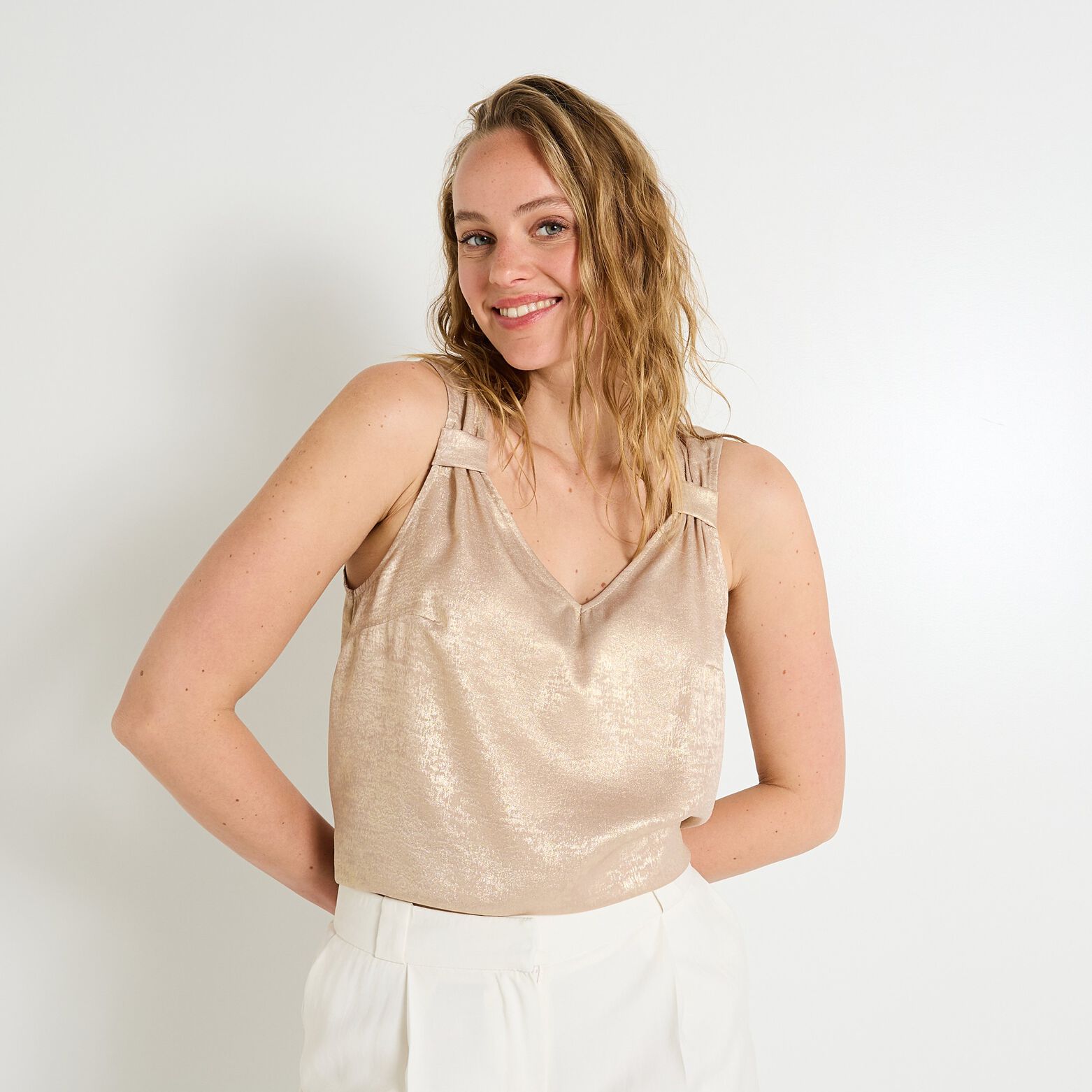 Top sans manches femme