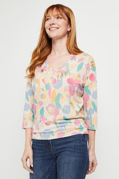 T-shirt imprimé fleurs