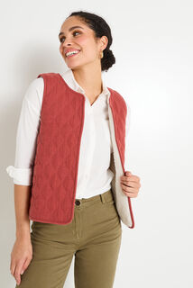 Gilet sans manches réversible femme